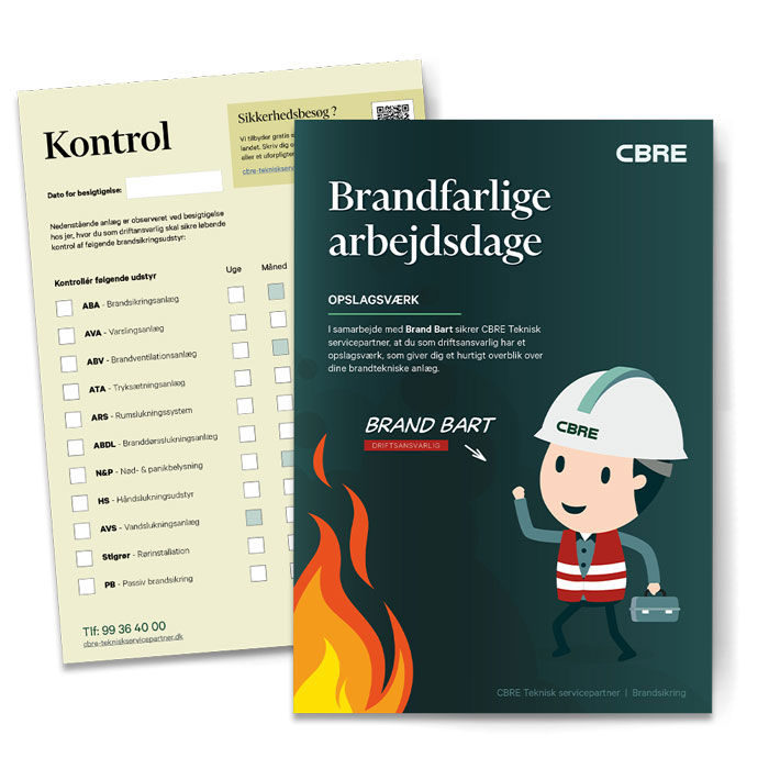 CBREs opslagsværk til driftsansvarlige, hvor Brand Bart giver overblik over lovkrav og betingelser