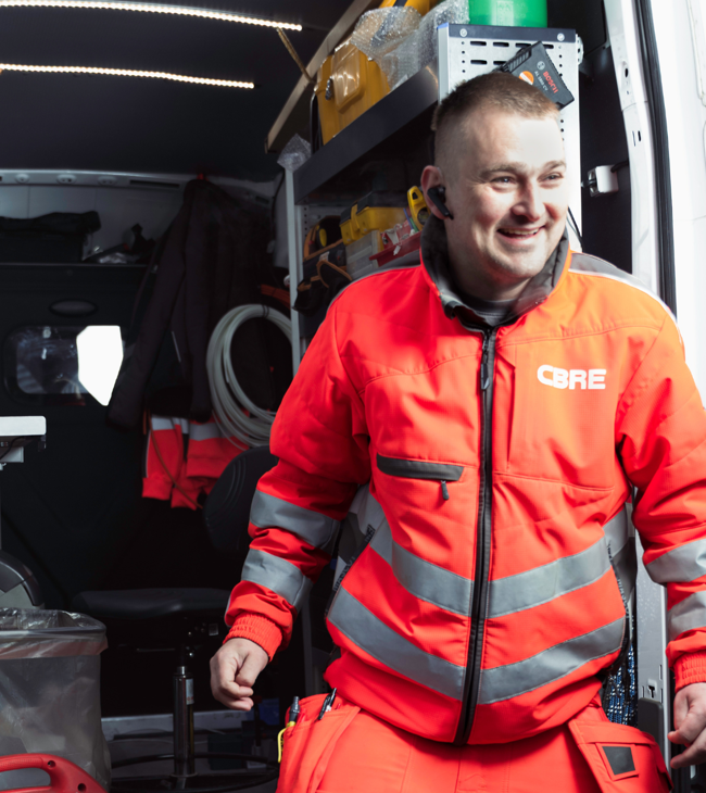 CBREs fibertekniker er klar til at udbygge fiber instrastrukturen